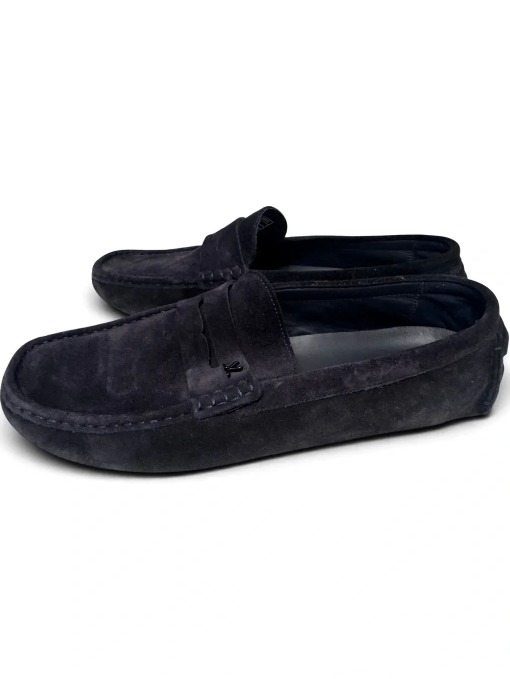 LLOYD Men’s Navy Blue Suede Penny Loafers Driving Shoes US10/EU 43